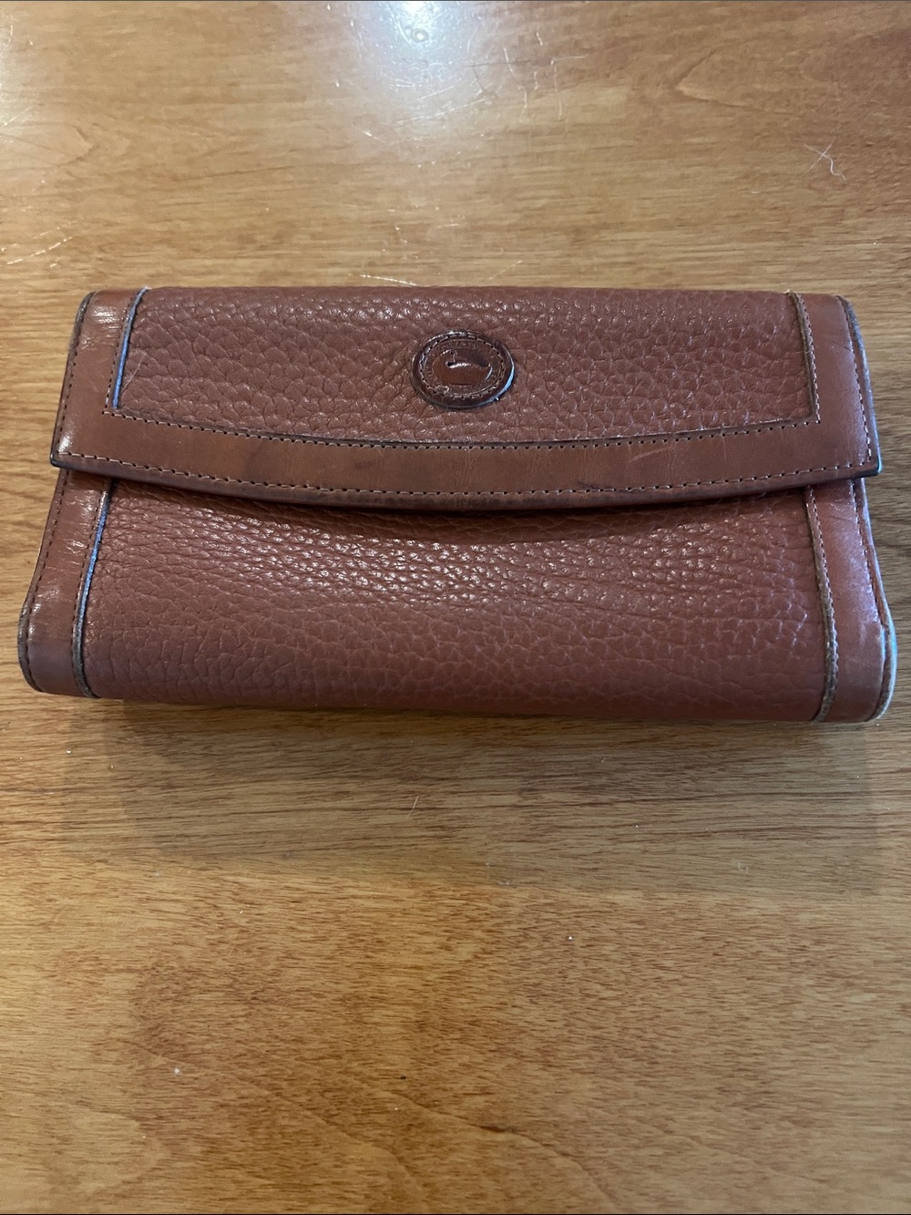 Dooney & Bourke Brown Leather Continental Wallet